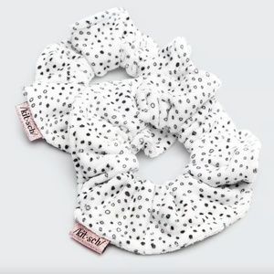 Kitsch Towel Scrunchies Set of 2 - Micro Dot